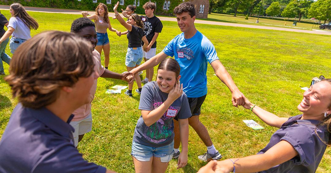 Students enjoy Orientation activities.